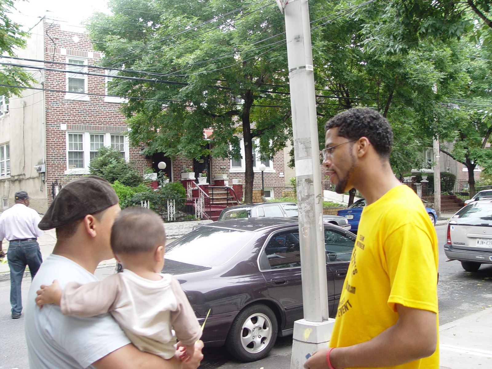 Neighbors at Diallo Stevens’ ice cream event in East Elmhurst