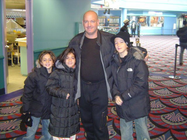 Guests at a private movie screening Diallo Stevens held for clients