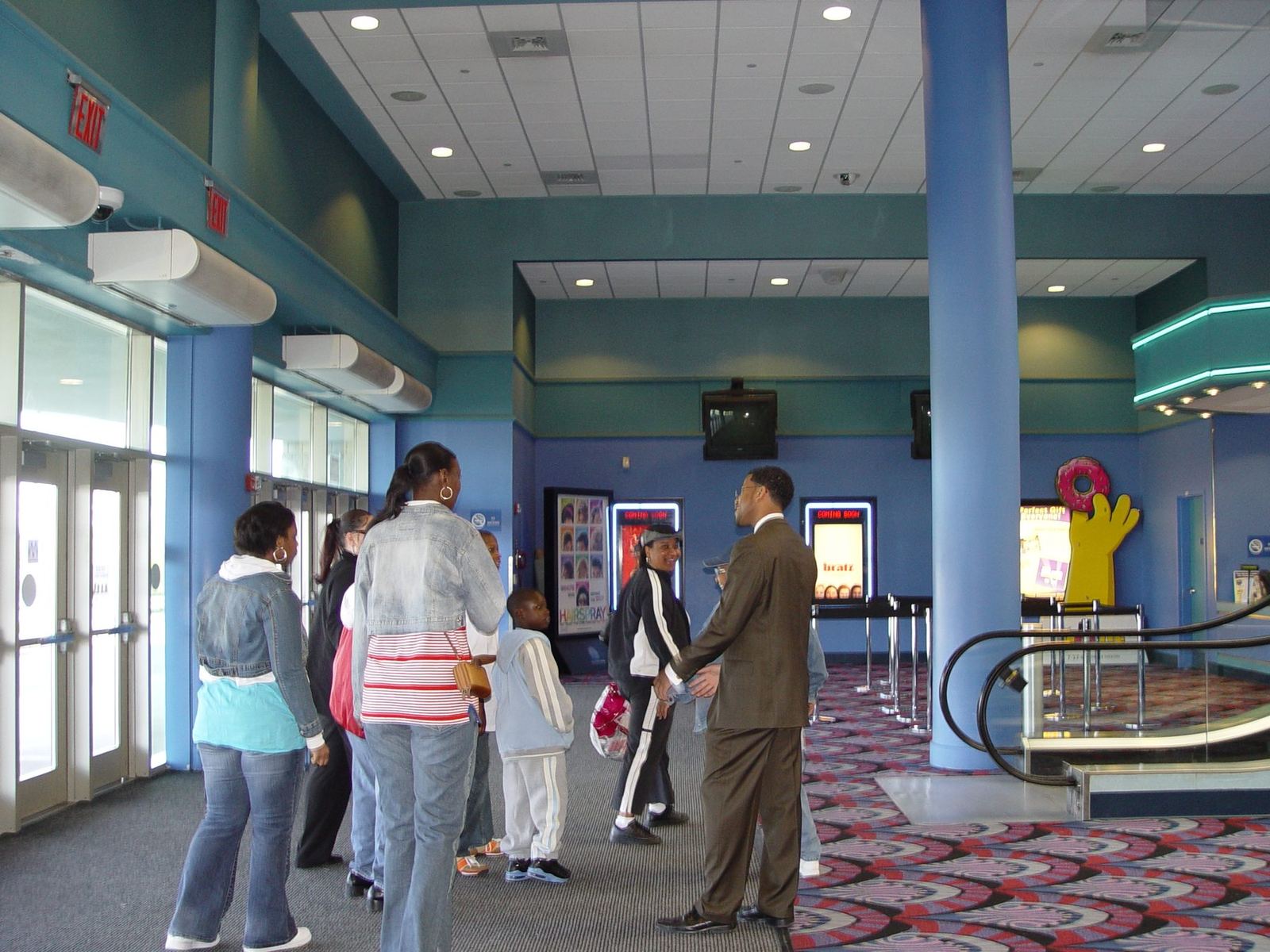 Guests at a private movie screening Diallo Stevens held for clients