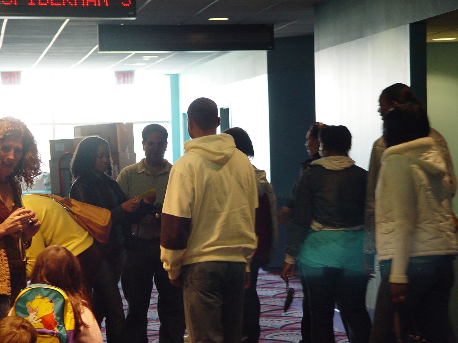 Guests at a private movie screening Diallo Stevens held for clients