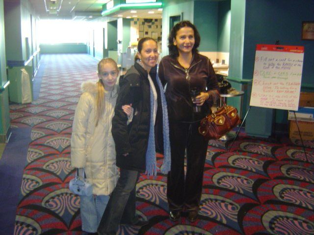 Guests at a private movie screening Diallo Stevens held for clients