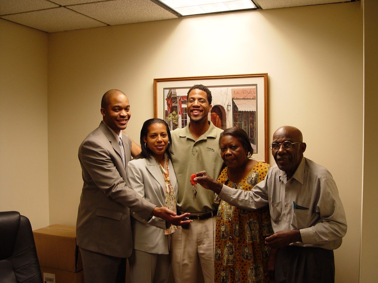 Buyers at their closing