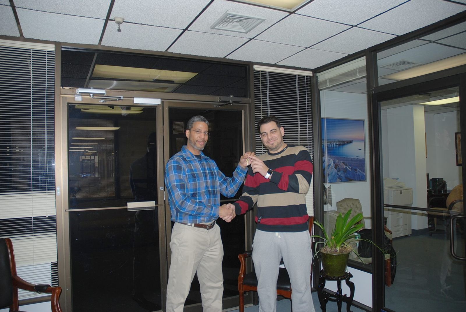A buyer in East Elmhurst gets his keys