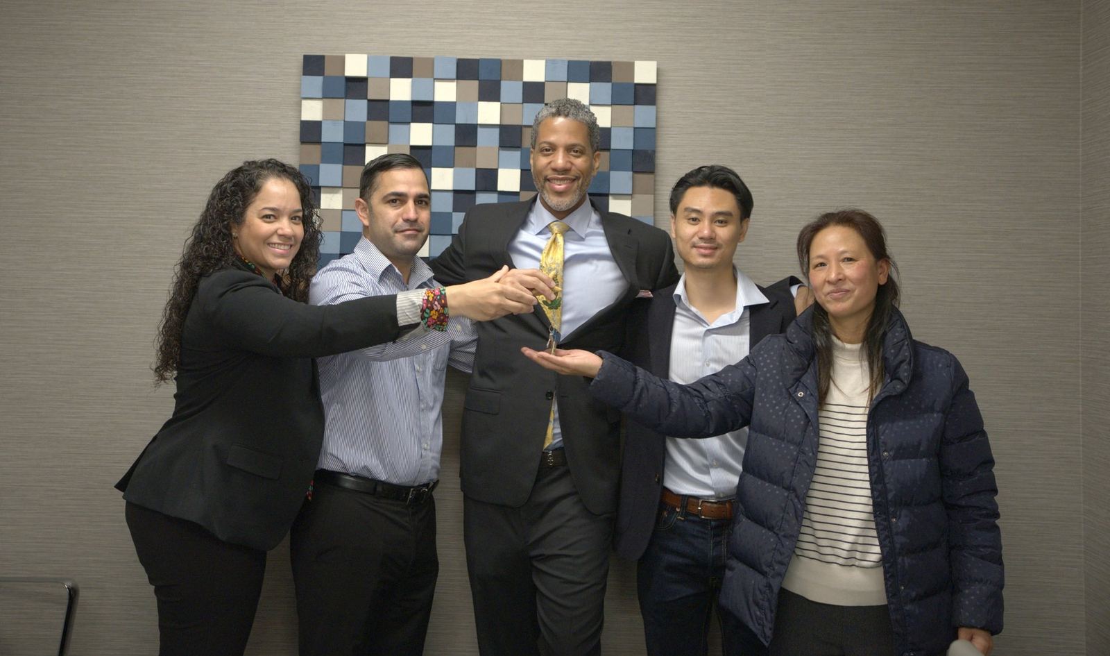 Alfred and Raysa Rodriguez at their closing with Diallo J. Stevens