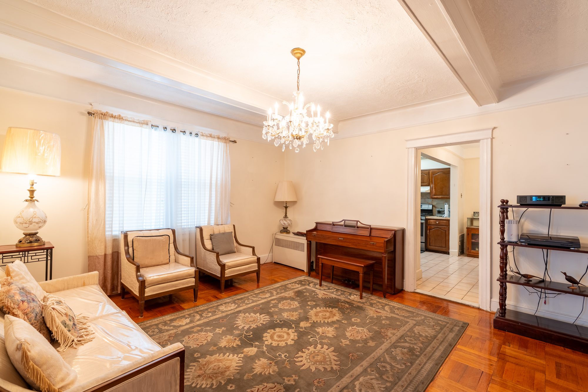 The living room of a long-held family home