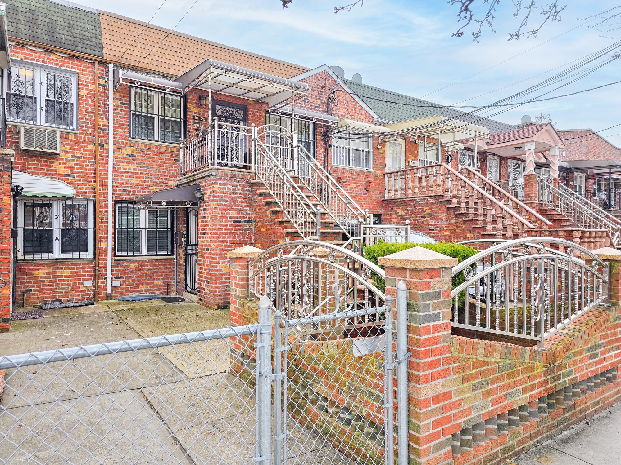 A brick two-family in Brooklyn